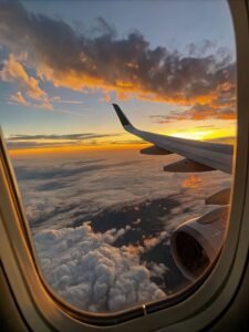 in the clouds